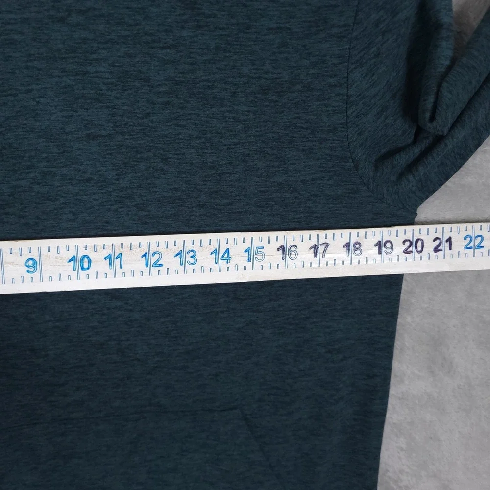 Outdoor Voices Hoodie S Soft Cloud Knit Blue Thumb Holes Kangaroo Pocket Popover